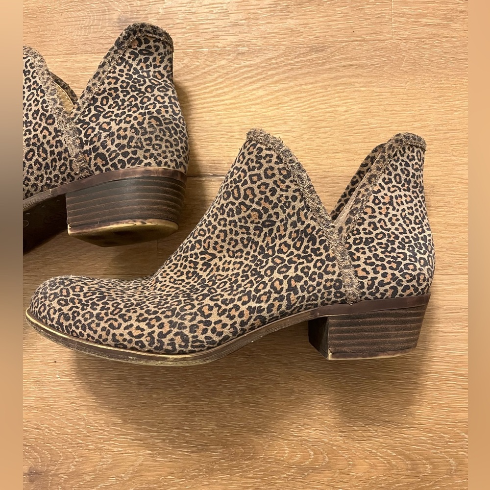 Lucky Brand Leopard Print Mini Bootie